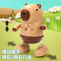 新品儿童电动跳舞卡皮巴拉左右摇摆行走灯光音乐地摊玩具批发萌宠