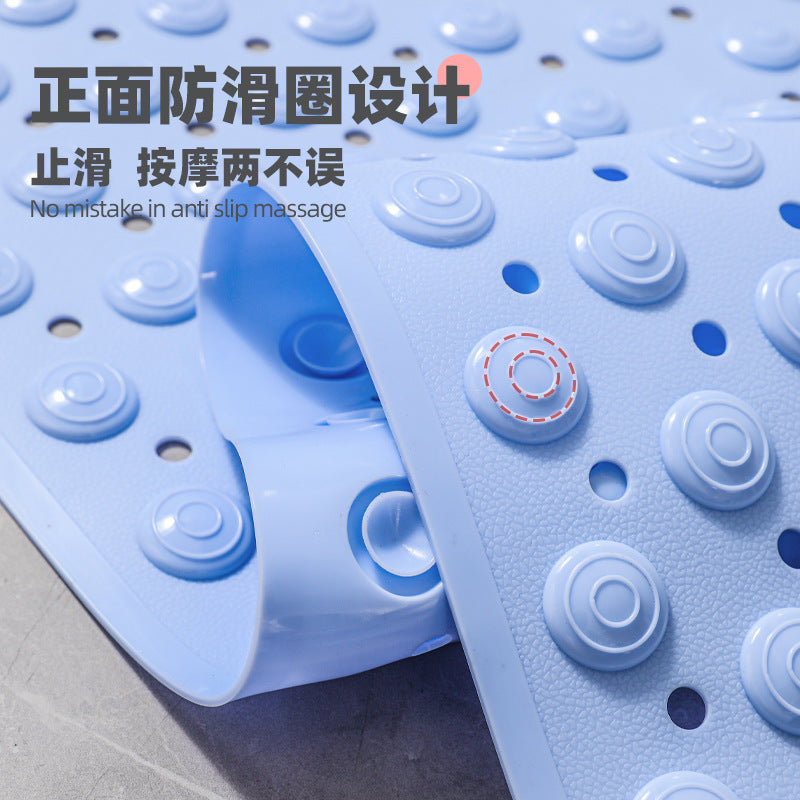 浴室防滑地垫卫生间洗澡防摔防滑垫按摩垫子卫浴家用橡胶吸盘脚垫