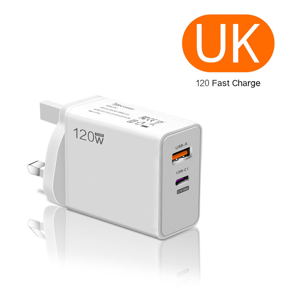 适用小米120w欧规充电器红米手机67w快充头usb充电头套装跨境批发
