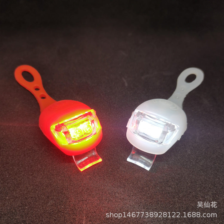 LED硅胶灯自行车骑行装备青蛙灯【外贸供应】尾灯山地车安全警示