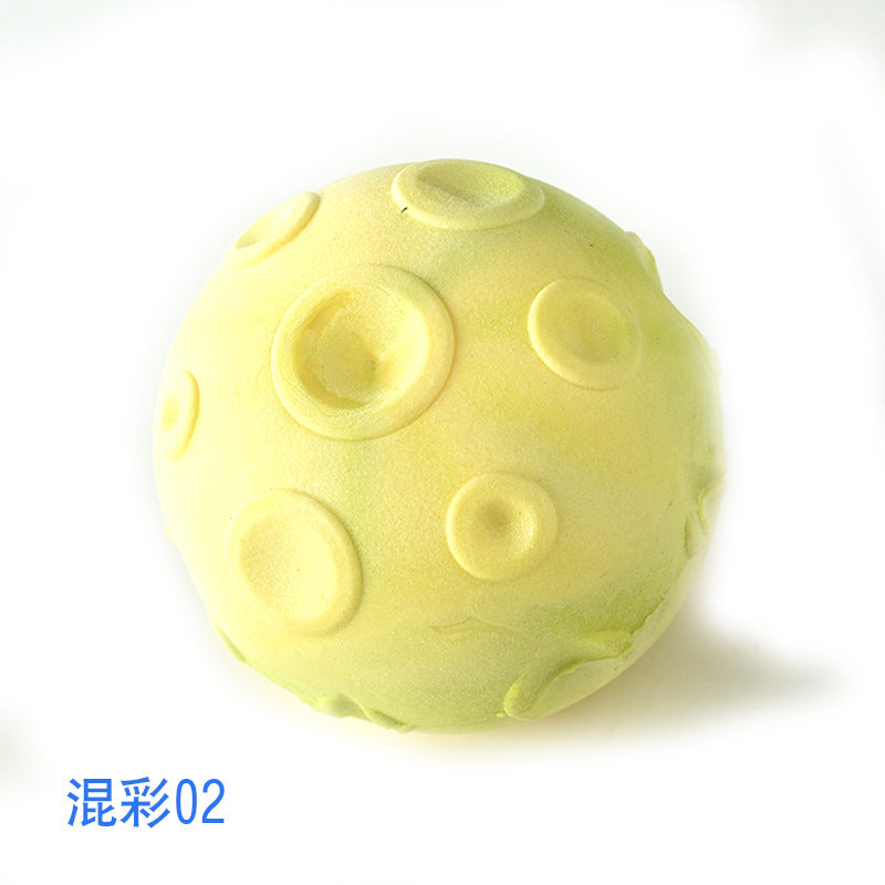狗狗玩具球耐咬磨牙宠物训练小狗幼犬金毛泰迪自嗨解闷混彩坑纹球