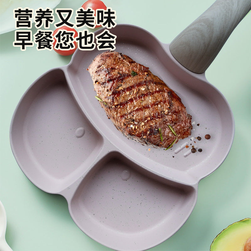 多功能三合一早餐锅煎蛋锅家用牛排鸡蛋汉堡锅不粘锅煎饼煎蛋神器