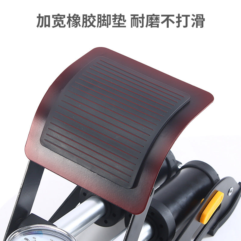 脚踩高压手动车载充气泵汽车摩托车高压打气筒自行车轮胎气泵双缸