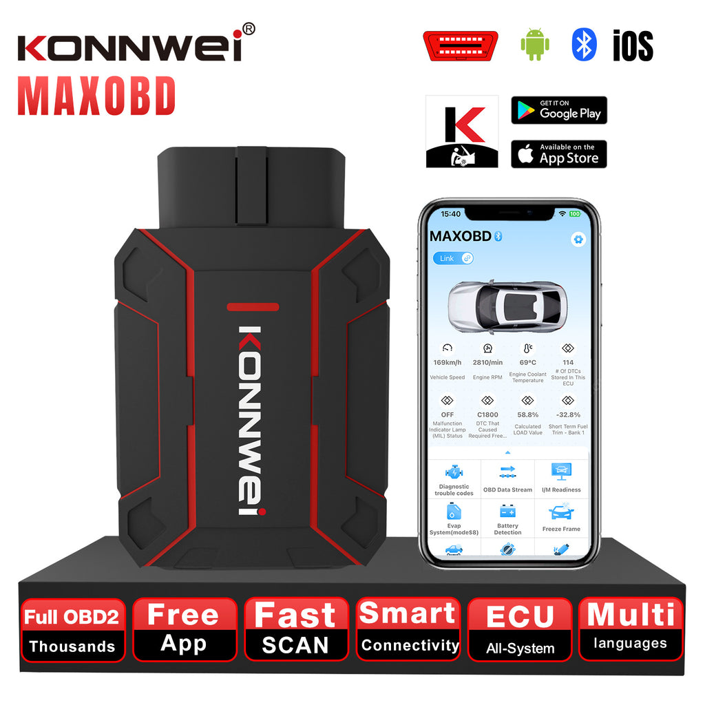 跨境电商热卖MAXOBD OBD2 Scanner Car Diagnostic Code Reader