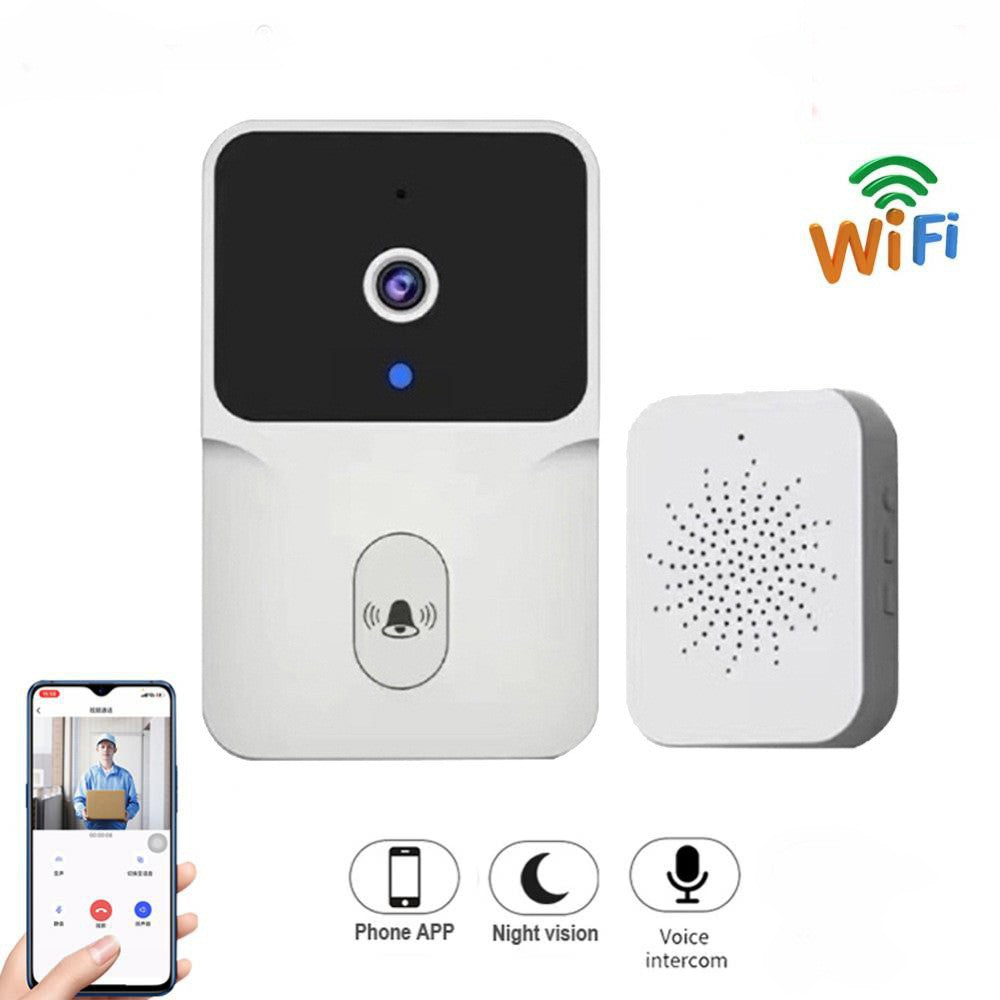 厂家直供跨境新品叮咚机无线wifi家用低功耗远程对讲智能可视门铃