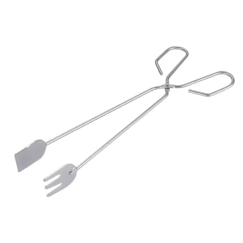 不锈钢食物烧烤夹子木炭夹钳面包食品多功能牛排商用油炸剪刀烘焙