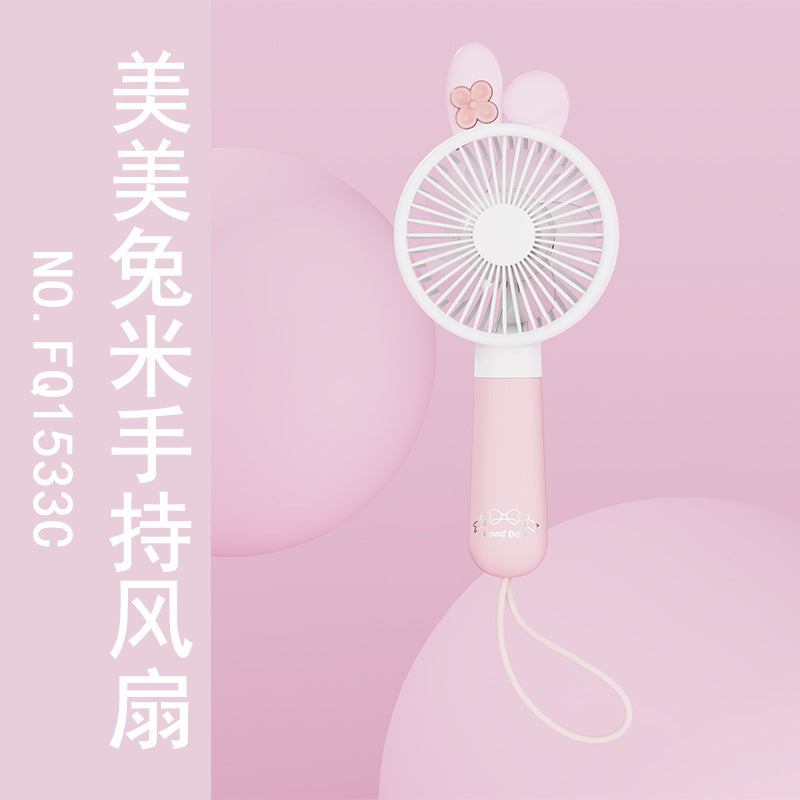 跨境爆款usb小风扇迷你充电风扇手持便携式LOGO大风力手持风扇