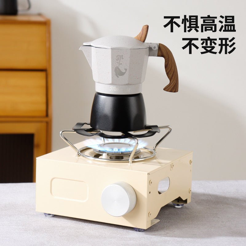 跨境亚马逊小奶锅煮咖啡壶摩卡壶炉架燃气灶加热炉架咖啡垫批发