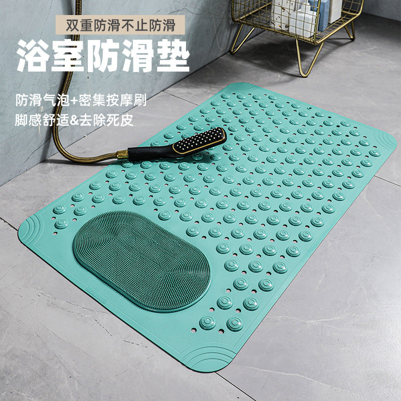 浴室防滑地垫卫生间洗澡防摔防滑垫按摩垫子卫浴家用橡胶吸盘脚垫