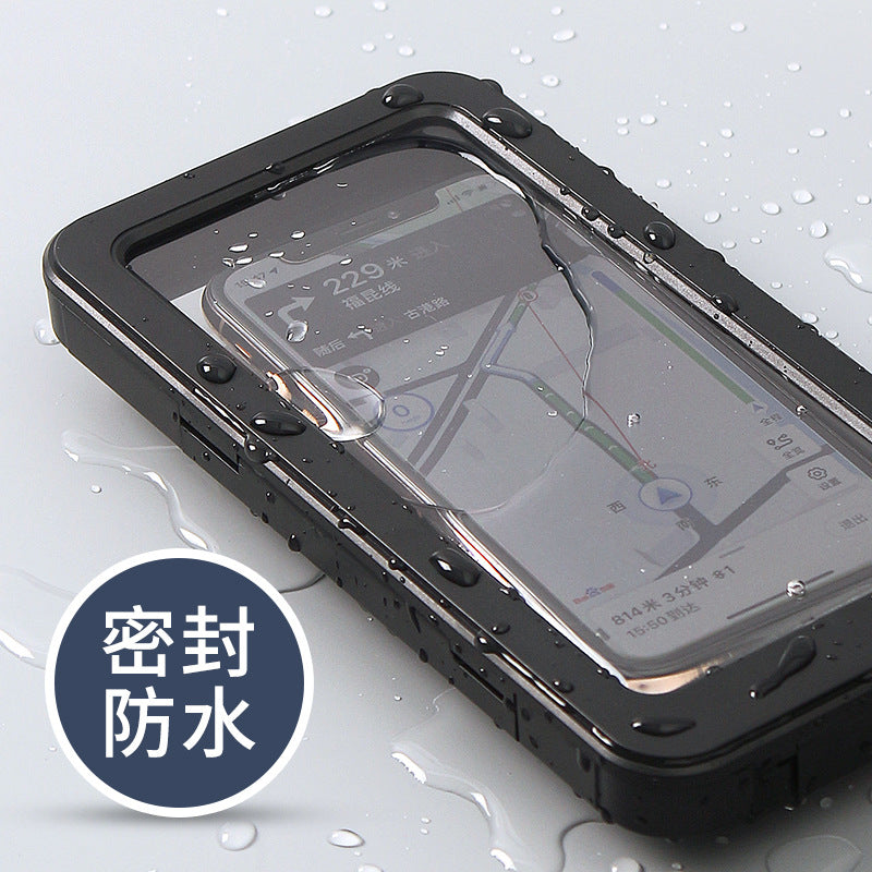 电动车摩托车手机支架防水防震外卖骑手手机支架自行车户外导航支