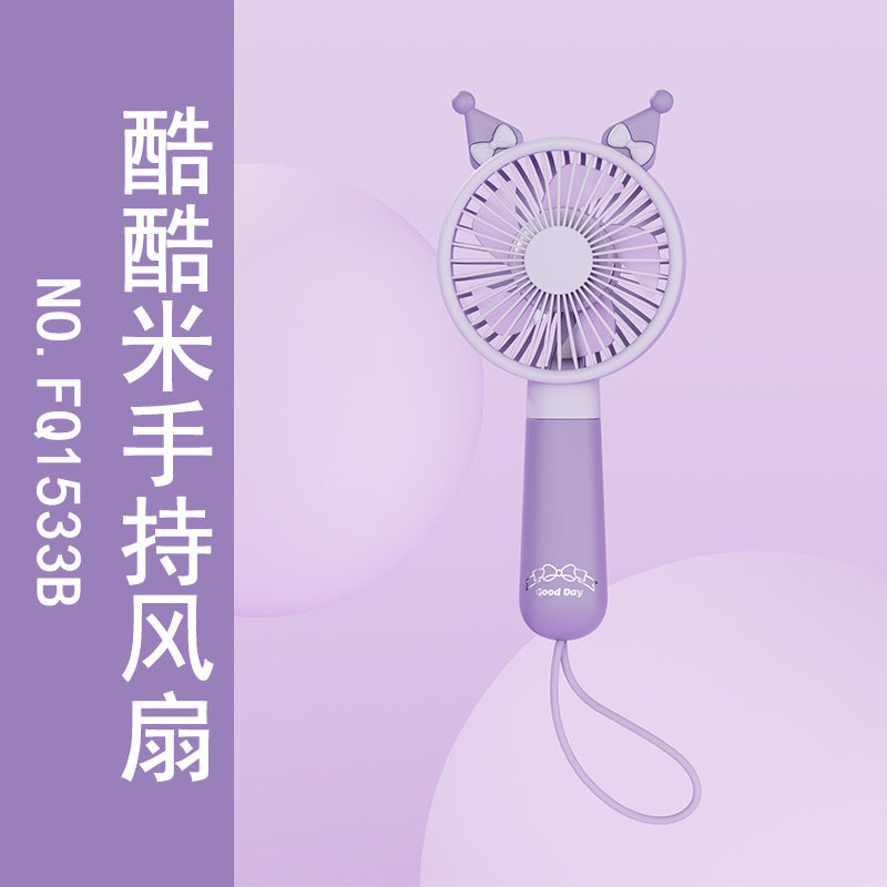 跨境爆款usb小风扇迷你充电风扇手持便携式LOGO大风力手持风扇