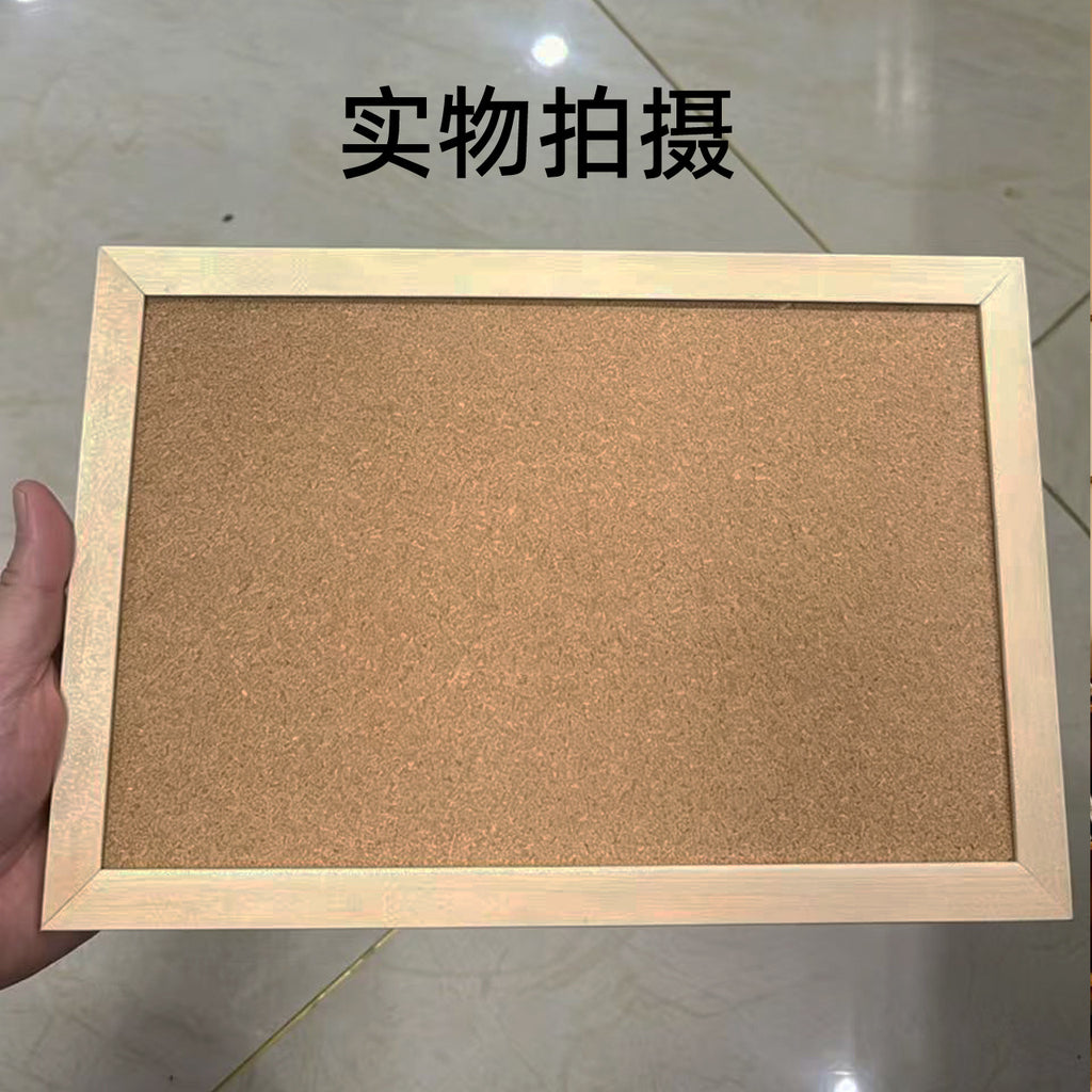 INS木框软木板照片墙水松板幼儿园家居办公家用商用留言展示板