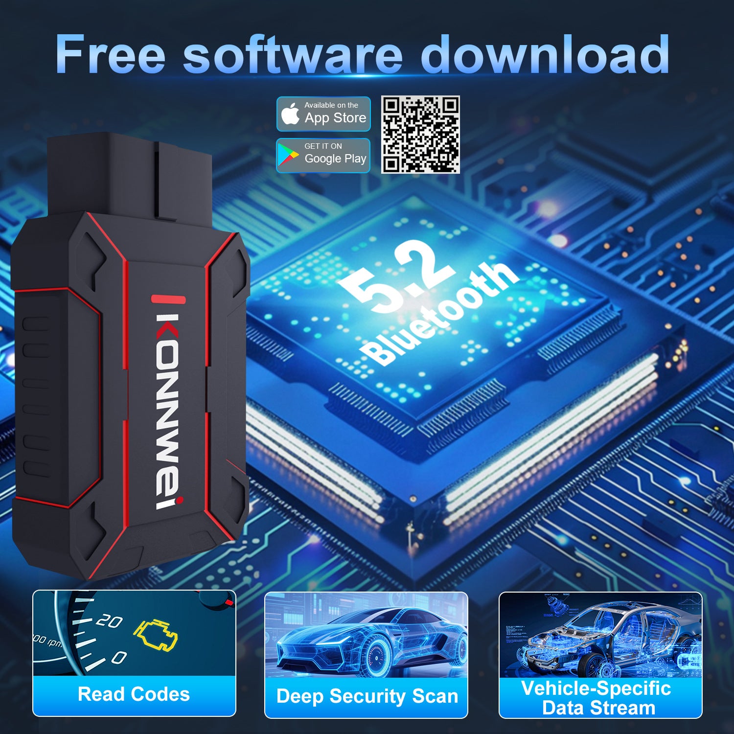 跨境电商热卖MAXOBD OBD2 Scanner Car Diagnostic Code Reader