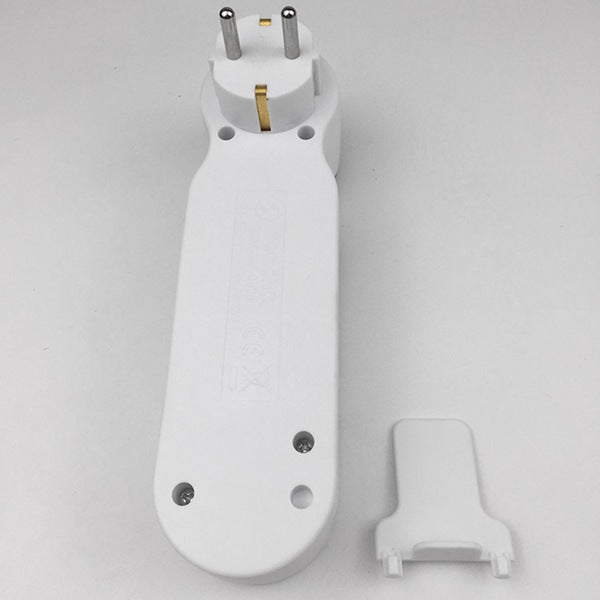 1个 颜色：白色 材质：ABS AC100-240V 欧规 欧式德标带开关一出