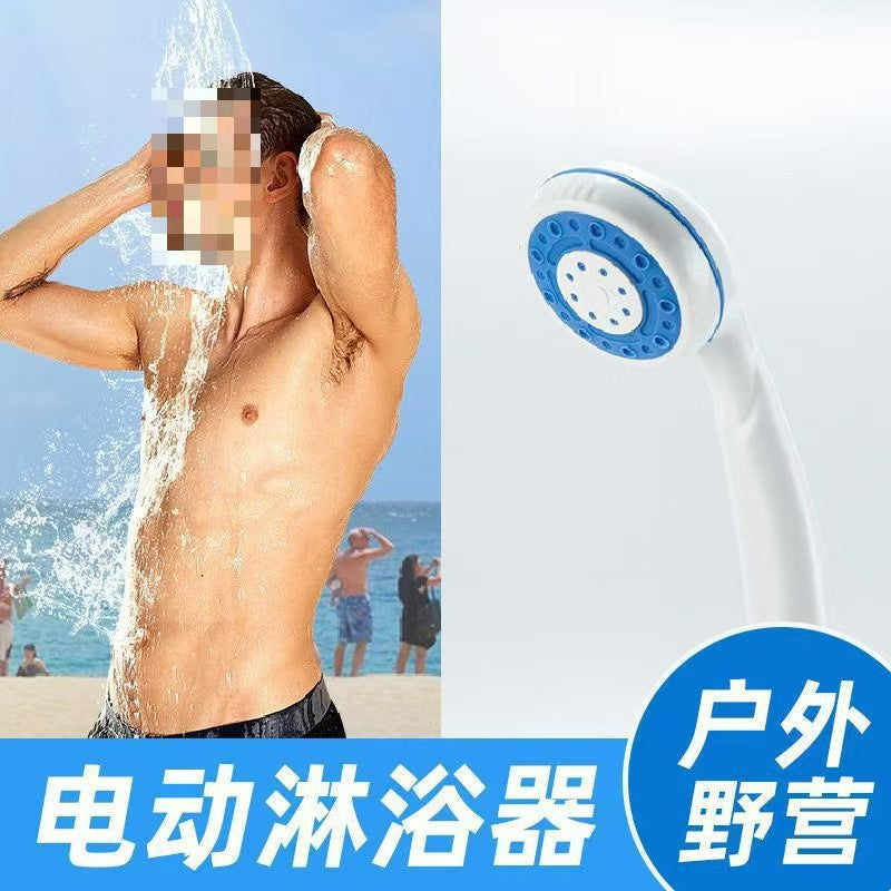 便携式户外洗澡神器USB 充电花洒 电动出水野外淋浴泵厂家现货
