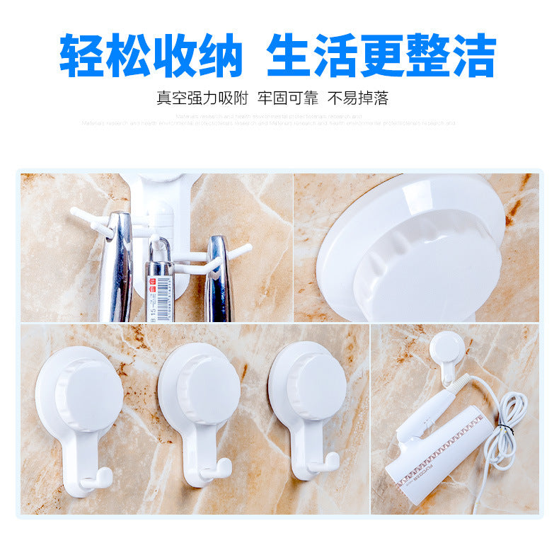 强力吸盘吸盘式挂钩真空打孔卫生间厨房门毛巾粘钩浴室置物架无痕