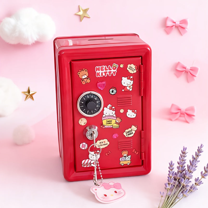 Sanrio Mini Metalni Sef:  / My Melody / Pompompurin - Tri Dostupna Stila, Skladište za Kovanice, Brava sa Šifrom i Dva Ključa, Savršen za Organizaciju na Radnom Stolu ili Poklanjanje, Nezaobilazno za Fanove Sanrio-a!