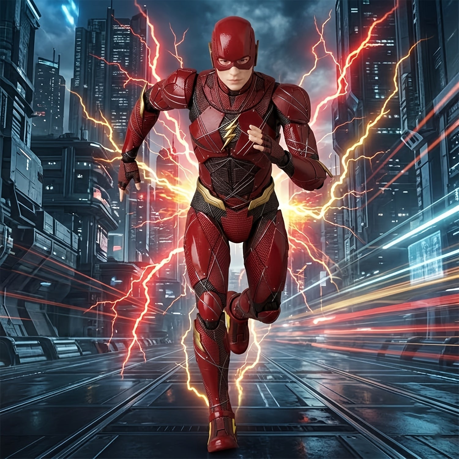 Službeno licencirani Warner Bros. DC Flash ručno rađeni kolekcionarski predmeti, DC Liga pravde, pogodni za Božić, Noć veštica, rođendanske poklone, dekoraciju doma, velike statue i ukrase za radni sto