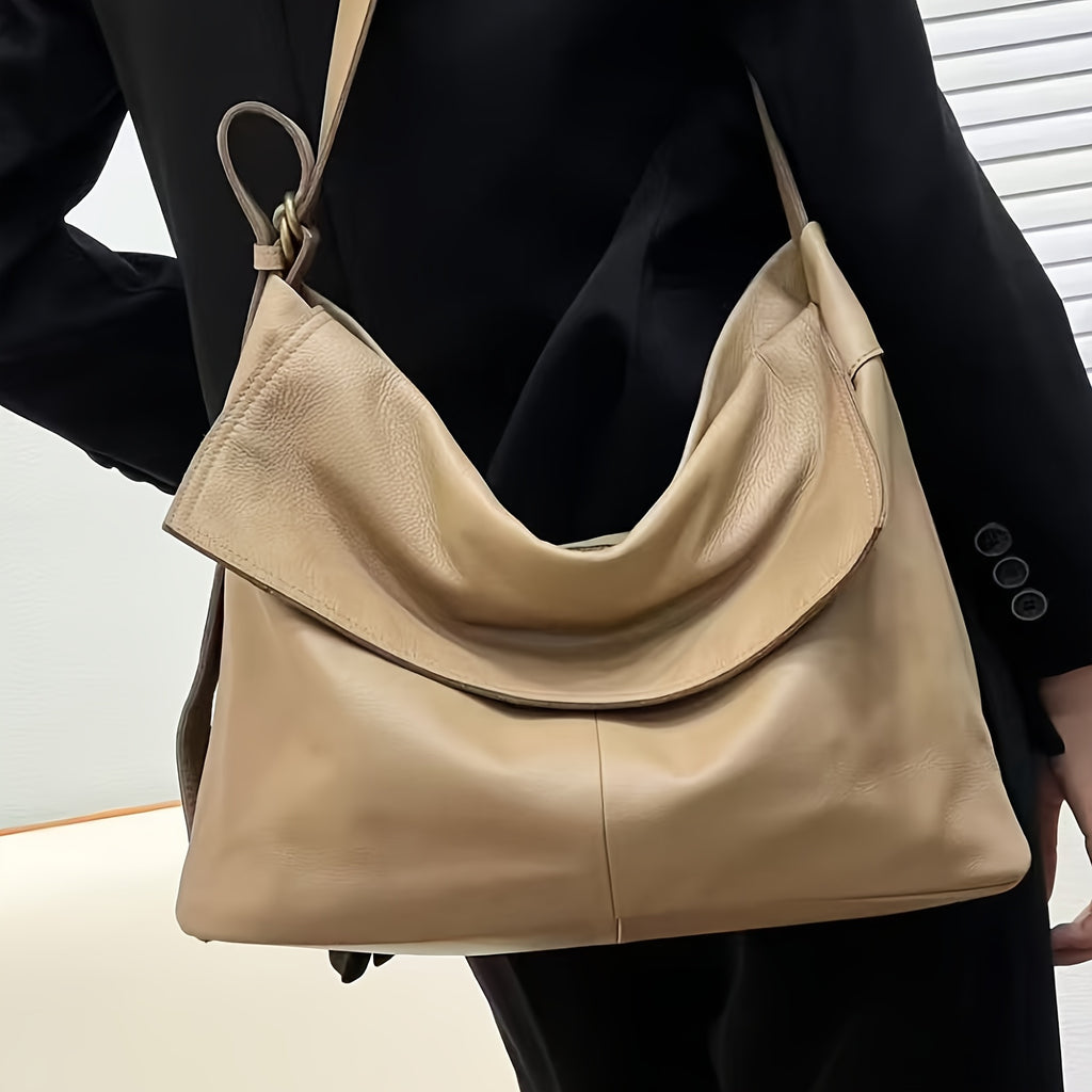 Genuine Leather Bag Women'S Crossbody Shoulder Bag Fashion Designer Leather Satchel Purse