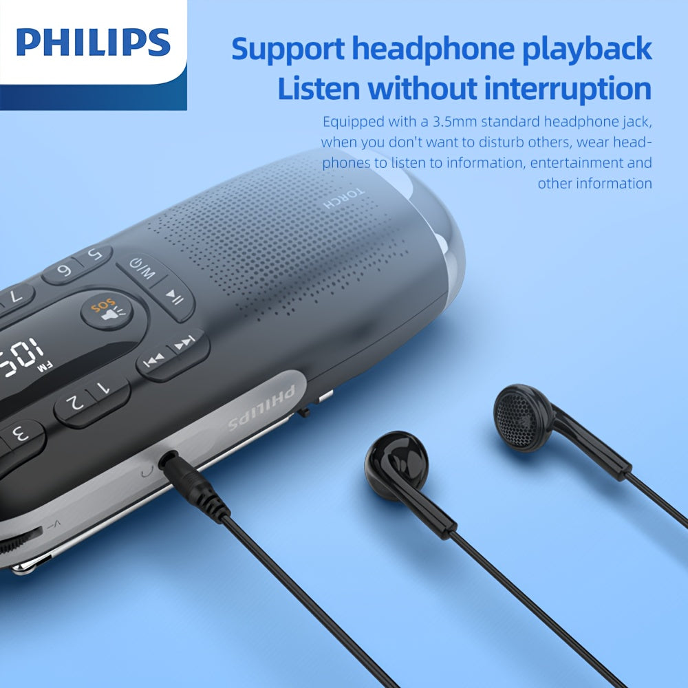 Philips Hitni Radio, Veliki Digitalni Ekran, Precizna Frekventna Modulacija, Čist Kvalitet Zvuka, Klasičan Izgled, Jednostavna Upotreba, Izvanredno Trajanje Baterije, Slušanje Celog Frekventnog Opsega Bez Mrtvih Uglova
