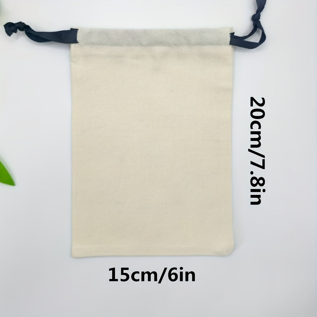Poklon za nju/zbog njega 50 komada personalizovanih platnenih vrećica sa logom po želji, sa učkurom, veličine 20/15 cm, pogodne za štampanje. Vrećice za nakit, vrećice za aksesoare, poklon vrećice, vrećice sa učkurom, vrećice sa logom, čine poklone izuzet
