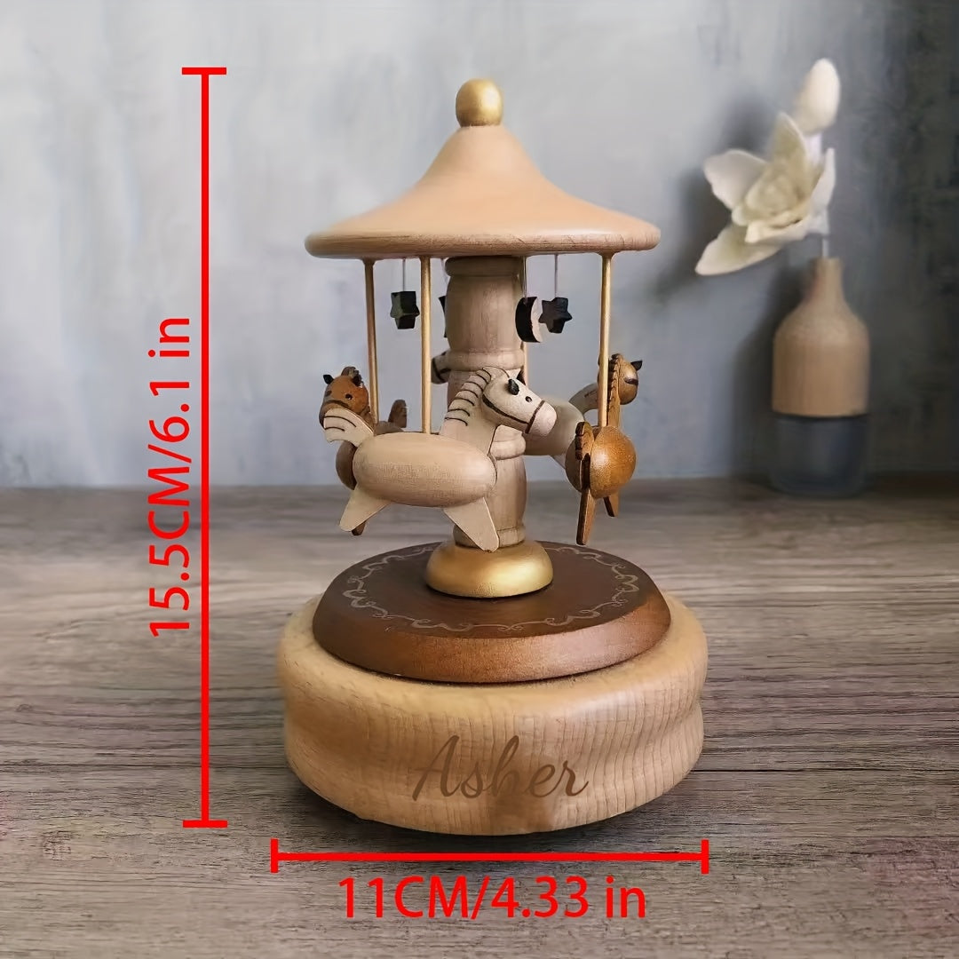 Personalized Wooden Train Music Box, Party Gift, Birthday Gift, Souvenir Gift, Engraved Name Music Box