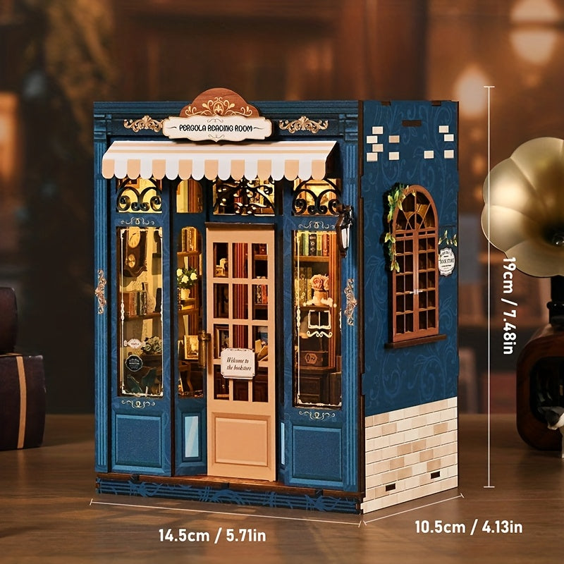 Arbor Čitaonica Držač za Knjige 3D Model Komplet 3D Arhitektonski Model Ručno Sklapanje Komplet za Kolekciju Kućna Dekoracija Kreativno Ručno Rađeno Umetničko Delo Veoma Pogodno za Poklanjanje Prijateljima i Porodici Rođendanski Pokloni Božićni Pokloni No