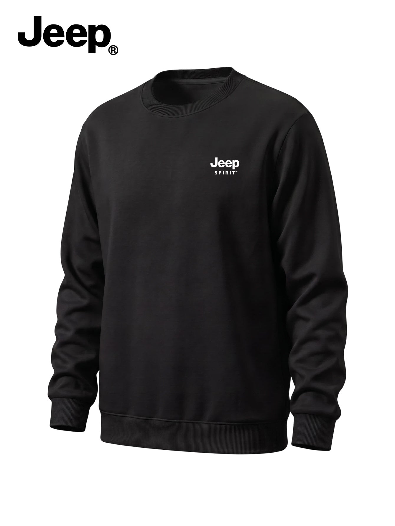 Jeep Muška Dukserica sa Okruglim Izrezom, Klasične Boje, Standardnog Kroja, sa Minimalističkim Štampanim Slovima na Prednjoj Strani, Moderna, Svestrana, za Proleće i Leto, za Svakodnevno Ležerno Nošenje, Premium Majica
