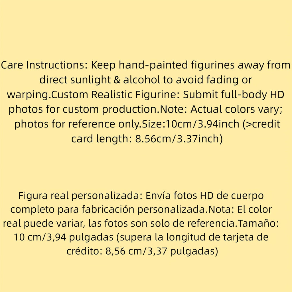 Custom Single-Figure Anime Style Realistic Figure, Resin with Matte Finish, 2D Personalized Collectible Statue, Hand-Painted Sculpture for Desktop Display, Customizable Pose & Appearance, Ideal Gift for Anime Fans, Single Custom Figure