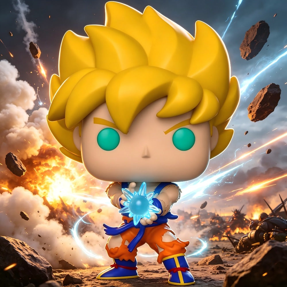 Funko Pop Collectible Toys Animation:  Z - SS Goku with Kamehameha Wave Multicolor, Collectable Vinyl Figure - Gift Idea - Official Merchandise - Anime Fans