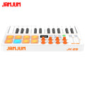 JAMJUM 25-Key MIDI klavijatura sa Drum Pad/Knob, bežičnom konekcijom, DAW kontrolom, podržava bežični MIDI OUT, punjiva baterija sa MIDI risiverom