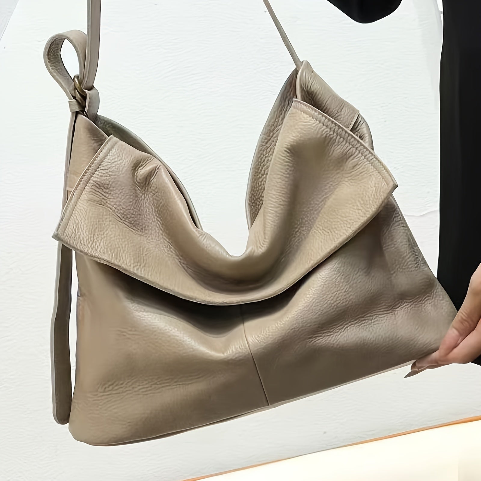 Genuine Leather Bag Women'S Crossbody Shoulder Bag Fashion Designer Leather Satchel Purse