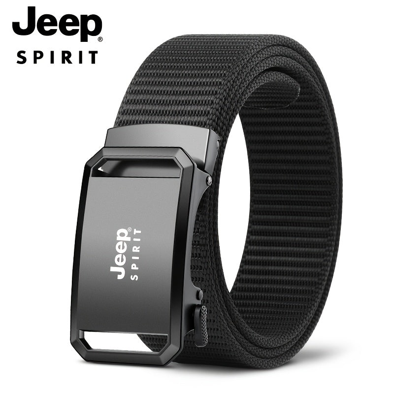 Jeep 1 komad muški kaiš sa poklon kutijom, automatska kopča, pojas za pantalone za svakodnevnu i poslovnu upotrebu, kancelarijska odeća, svakodnevni kaiš, elegantan dizajn, minimalistički kaiš, izdržljiv materijal, visok kvalitet, podesivi pojas, automats