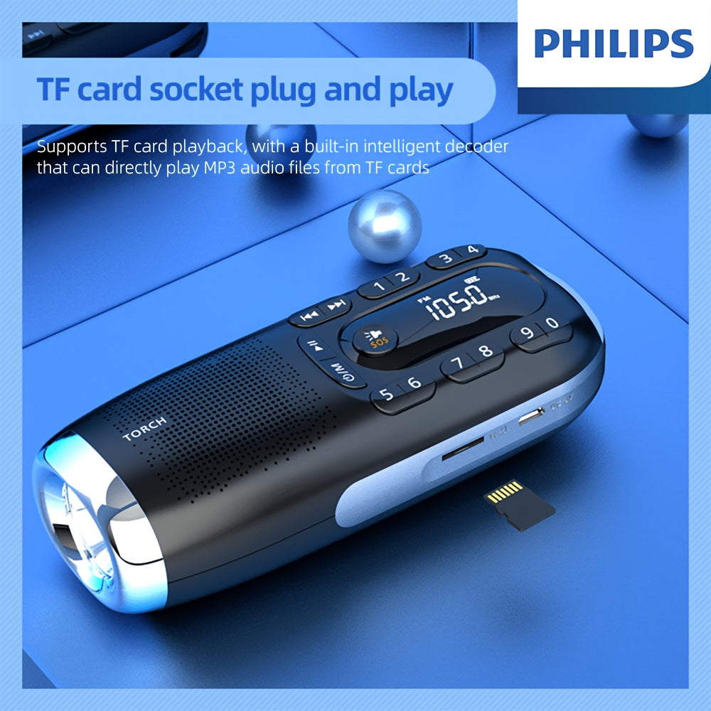 Philips Hitni Radio, Veliki Digitalni Ekran, Precizna Frekventna Modulacija, Čist Kvalitet Zvuka, Klasičan Izgled, Jednostavna Upotreba, Izvanredno Trajanje Baterije, Slušanje Celog Frekventnog Opsega Bez Mrtvih Uglova
