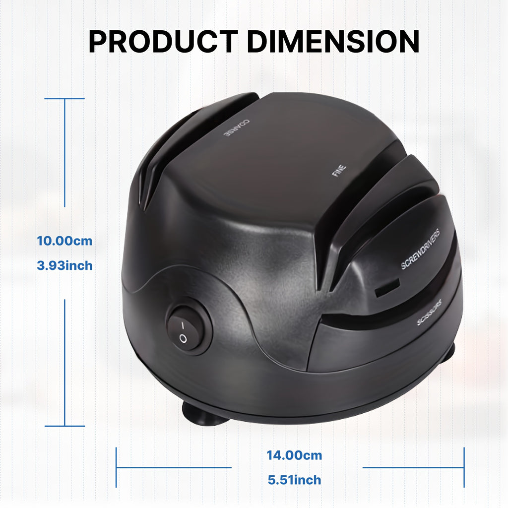 3-In-1 Electric Knife Sharpener, Great for Kitchen And Sport Knives, Scissors, Screwdrivers, Retractable Cord, Kitchen Additions