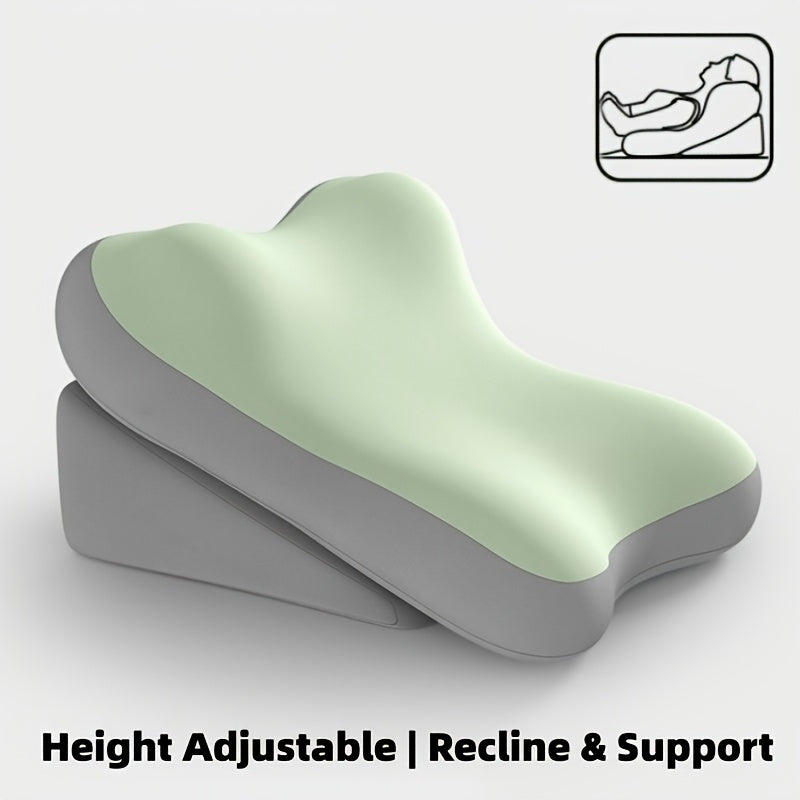 Care Cushion, Turning Aid, Memory Foam Back Support Cushion for Sitting up in Bed, 2pcs Set of Adjustable Bed Wedge Pillows, Suitable for Comfortable Reading Support for the Back and Neck, Multifunctional Lumbar Cushion for Gaming and Relaxation