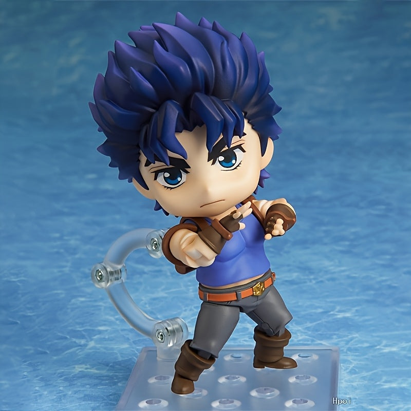 Tamnoplava Q-Verzija Anime Figura - PVC Materijal, Anime Stil Kolekcionarski Model, Lik za Ljubitelje Animea, Poklon za Božić/Noć Veštica