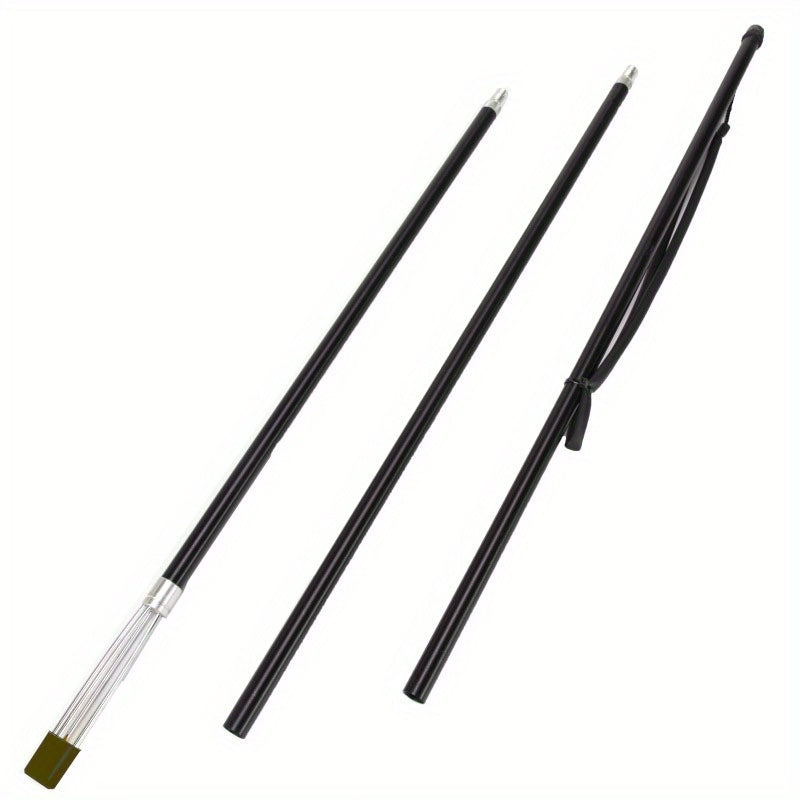 Stainless Steel 5-Prong Fishing Spear with Barbs, 3-Section Portable Multi-Purpose Steel Fork Fishing Spear Gun