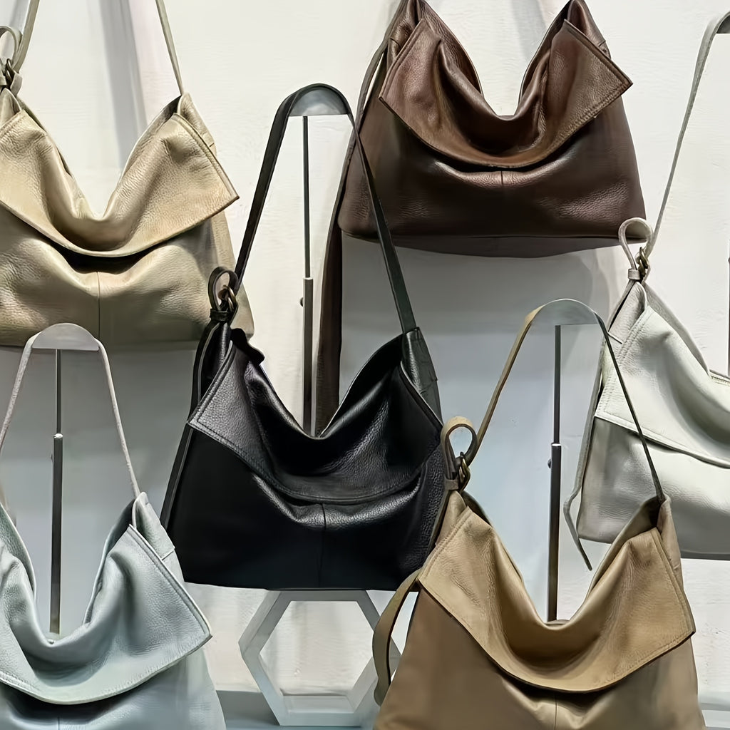 Genuine Leather Bag Women'S Crossbody Shoulder Bag Fashion Designer Leather Satchel Purse