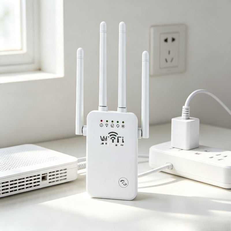 Pošiljka iz lokalnog skladišta, boja nasumična, bežični WiFi pojačivač od 300Mbps, bežični repetitor sa 4 antene, pojačivač WiFi signala za dom, podržava repetitor/ruter/AP mod, pogodan za korišćenje u kući i kancelariji