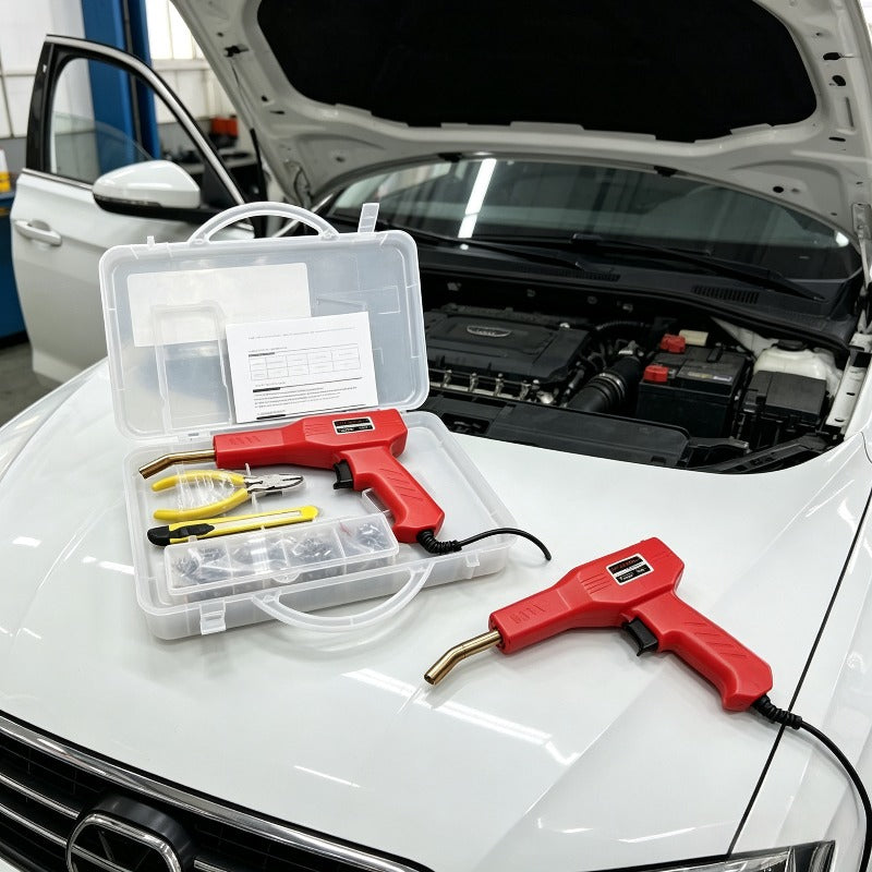 Komplet za popravku plastike na karoseriji automobila, lokalno skladište, nasumična boja, toplo lemljenje, sa kleštima, nožem i ekserima za lemljenje