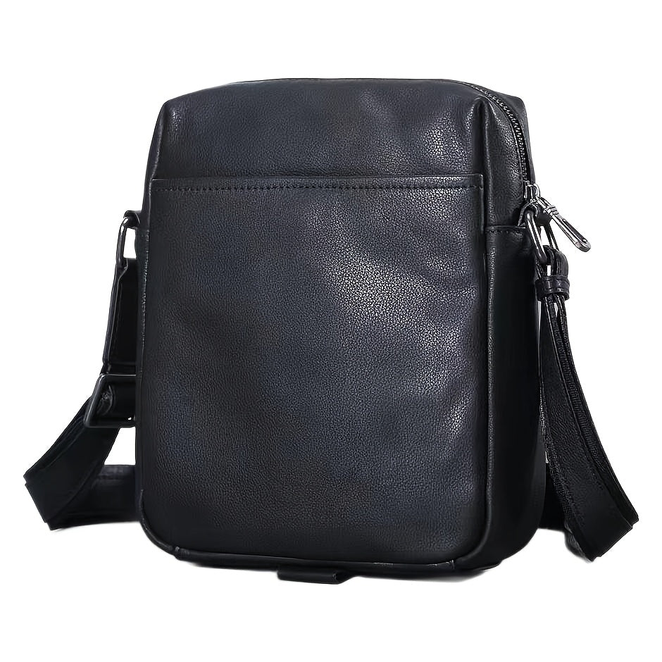 Muška torba za rame od prave kože, vintage stil, torba preko tela od vrhunskog đeg koža sa podesivim remenom za rame, pogodna za poslovna putovanja i putovanja na posao