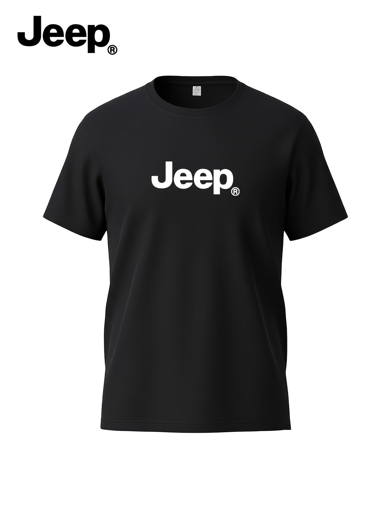JEEP Proleće/Leto 2026 Nova Muška Majica Kratkih Rukava sa Olim Izrezom, Urbani Stil, Prilagodljiva, Trendi, Jednostavna Štampana Majica