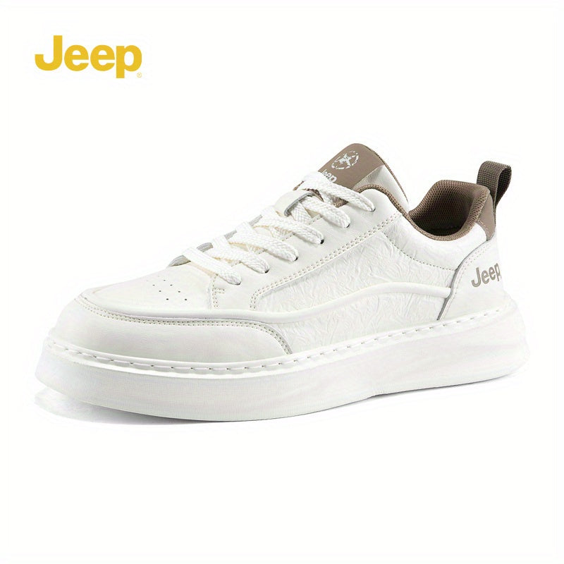 Jeep Muške Lagane Casual Bele Patike - Mekana Đon, Prodisan Perforirani Dizajn P551M22048