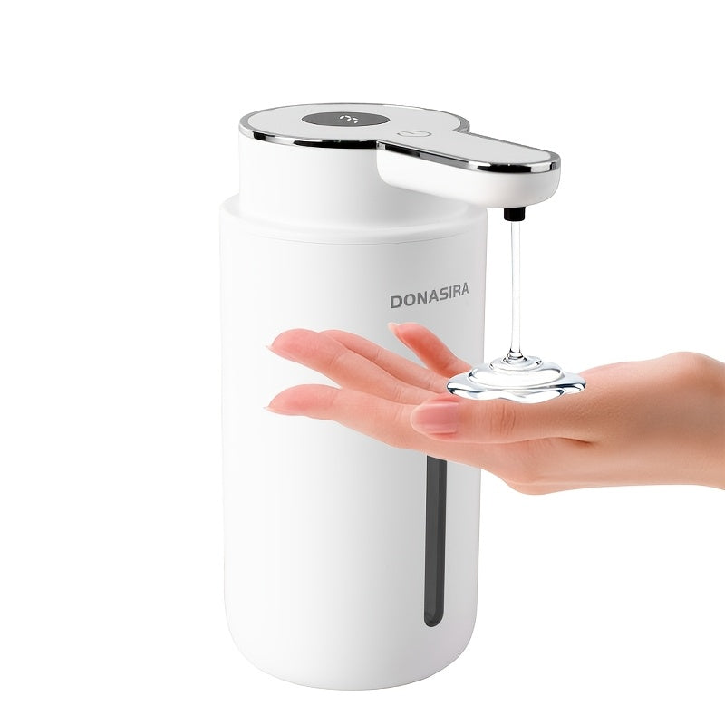 An Automatic Sensor Soap Dispenser with a 500ml Large Capacity, Eliminating the Need for Frequent Refills. It Features Simple Operation and High Practicality, Making It Suitable for Various Settings Such as Kitchens, Bathrooms, Hotels, and Restrooms