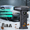9000000RPH 3-in-1 High-Power Wind Snow Blower/Snow Remover, Portable Turbine Jet Blower, USB-C Fast Charging, 6-Speed Powerful Wind Speed Adjustment, Suitable for Dust Removal (Car/Computer), Snow Pile Clearing, and Leaf Blowing, Cooling