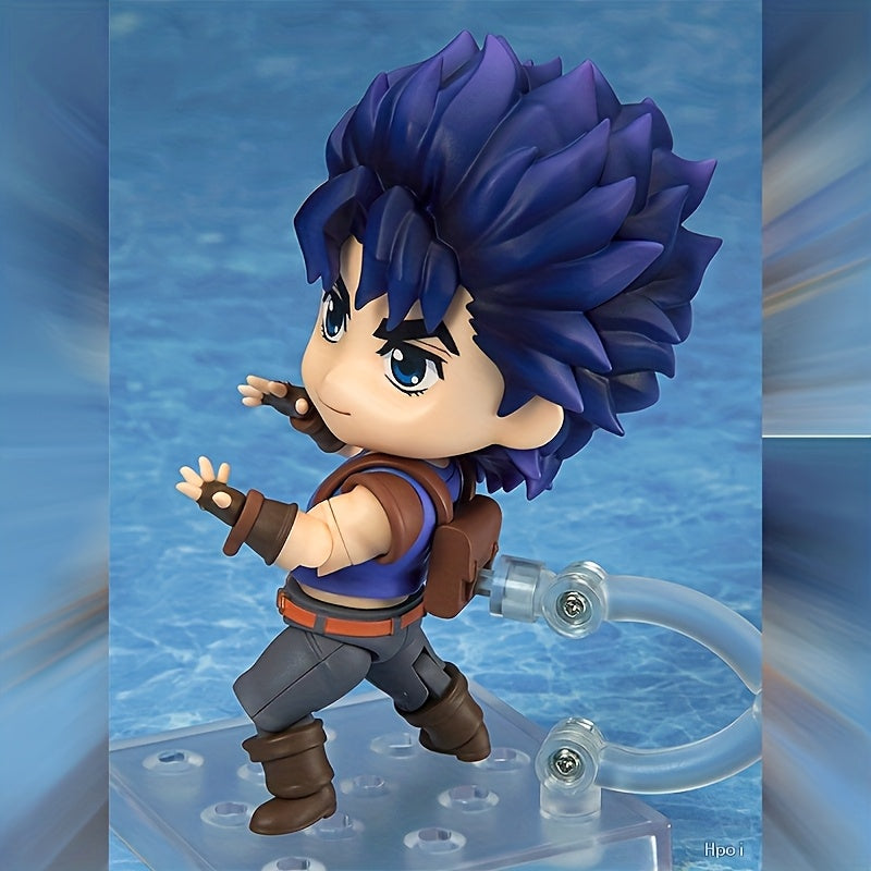 Tamnoplava Q-Verzija Anime Figura - PVC Materijal, Anime Stil Kolekcionarski Model, Lik za Ljubitelje Animea, Poklon za Božić/Noć Veštica
