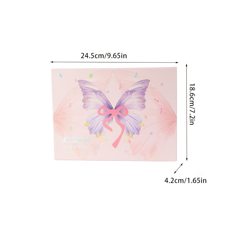 9 kom/ART VALUE Dream Wings Dream Set za Šminkanje, Kompletan Set Šminkarskih Proizvoda, sa Prefinjenim Reljefnim Dizajnom, Obuhvata Sve Stavke, Pogodan za Sve Tipove Kože, Idealno za Sezonu Venčanja, Rođendanske Poklone, Božićne Dekoracije i Poklone za N