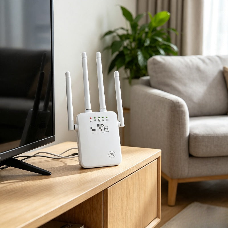 Pošiljka iz lokalnog skladišta, boja nasumična, bežični WiFi pojačivač od 300Mbps, bežični repetitor sa 4 antene, pojačivač WiFi signala za dom, podržava repetitor/ruter/AP mod, pogodan za korišćenje u kući i kancelariji