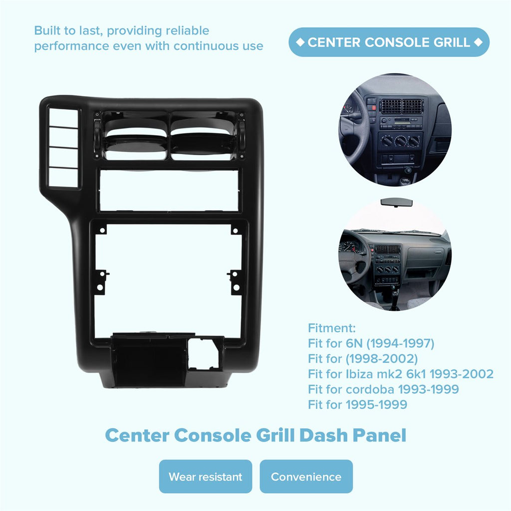 Imjjcty 6N1858071A Unutrašnja rešetka za ventilaciju klima uređaja na centralnoj konzoli za VW POLO 6N 1994-97, Caddy 1998-2002, Vento 1995-99 6N1858069A